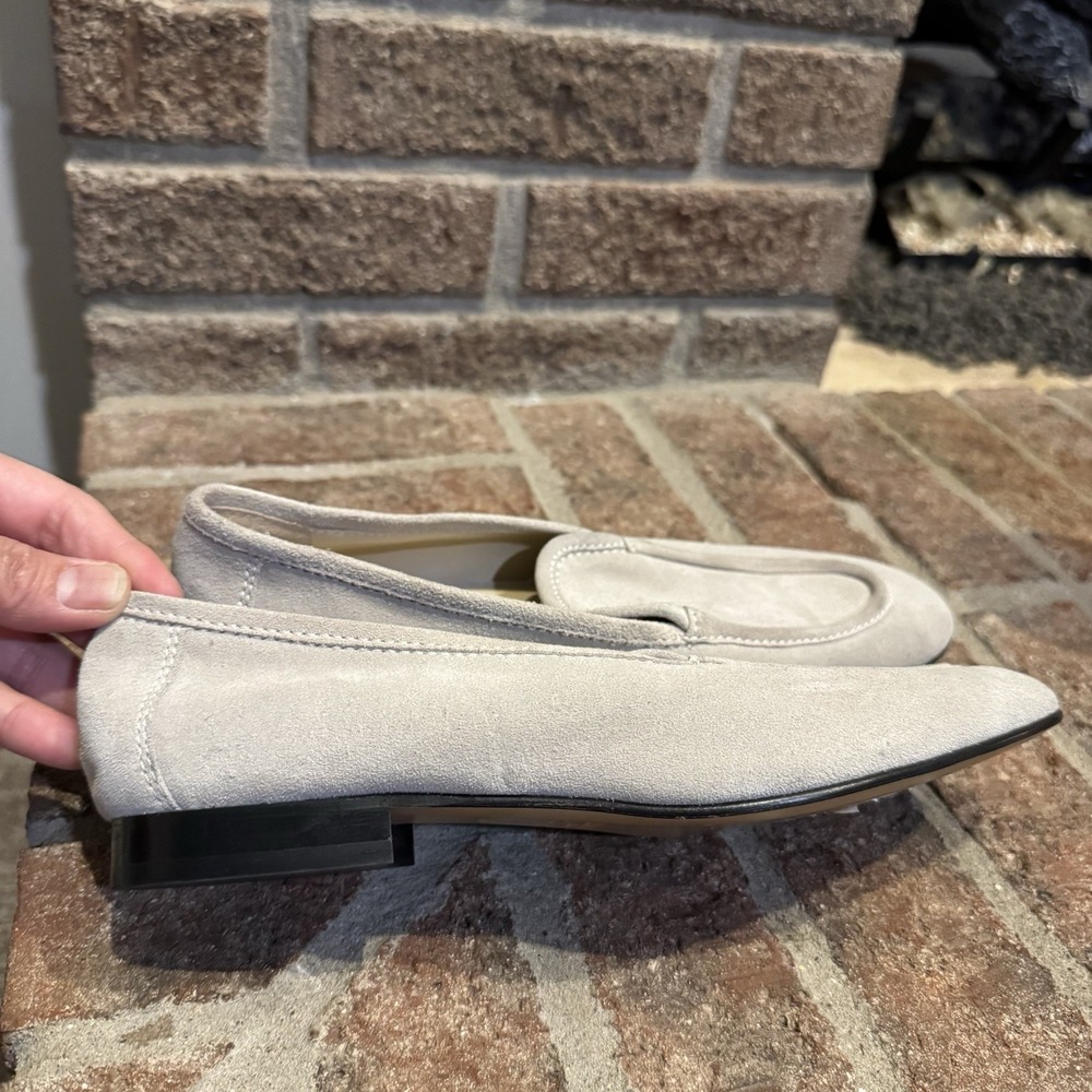 Le Monde Beryl Lo Boy Suede Loafer Women's Gray Size 38 #246 - Picture 2 of 16